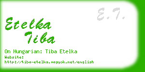 etelka tiba business card